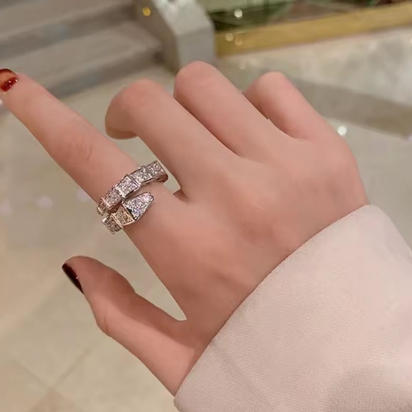 Serpenti Silver Snake Crystal Bracelet - Picture 2 of 13